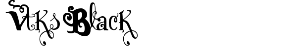Vtks Black font preview